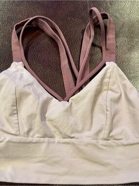lululemon athletica Pink Bralette with Mauve Straps